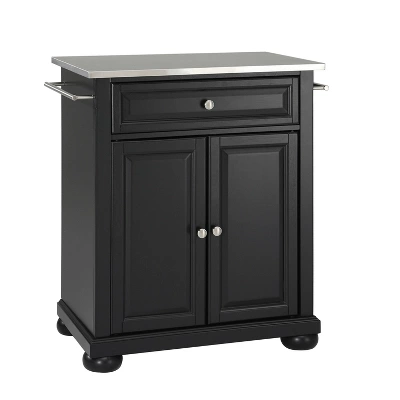 Alexandria Stainless Steel Top Portable Kitchen Island/Cart - Crosley 3 Alexandria Stainless Steel Top Portable Kitchen Island/Cart - Crosley - Image 3