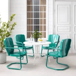 Ridgeland 5pc Outdoor Dining Set - Turquoise - Crosley 12 Ridgeland 5pc Outdoor Dining Set - Turquoise - Crosley -Cheap Crosley Store GUEST 0261e9de a52d 4e84 a586 d65c3b06470d