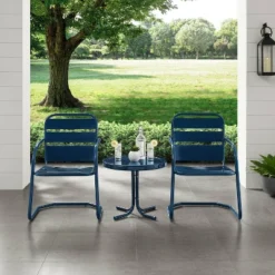 Brighton 3pc Metal Conversation Seating Set - Navy - Crosley 7 Brighton 3pc Metal Conversation Seating Set - Navy - Crosley -Cheap Crosley Store GUEST 0384948f 8ed6 40d7 8873 a85f08afc21b