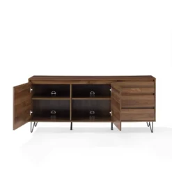 Teagan Record Storage Sideboard Brown Oak - Crosley -Cheap Crosley Store GUEST 04eab681 4cb1 445d 9d7e f57ec11fb3bc