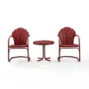 3pc Tulip Seating Set - Red - Crosley