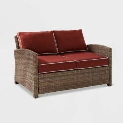 Bradenton Outdoor Wicker Loveseat - Crosley -Cheap Crosley Store GUEST 08a36acd f9f4 4069 8550 4c2272224b7c