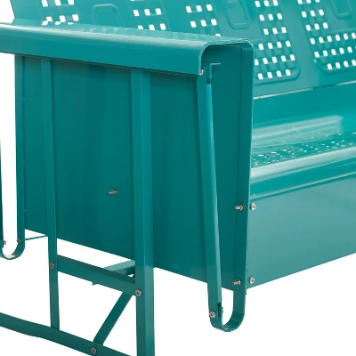 Bates Outdoor Sofa Glider - Turquoise - Crosley 10 Bates Outdoor Sofa Glider - Turquoise - Crosley - Image 10
