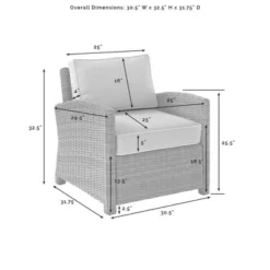 Bradenton Outdoor Armchair - Crosley -Cheap Crosley Store GUEST 091d3233 80b7 4e71 8284 fe5f6315b92c 2