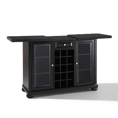 Alexandria Sliding Top Bar Cabinet Black - Crosley 8 Alexandria Sliding Top Bar Cabinet Black - Crosley - Image 8