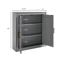 Tara Wall Decorative Wall Cabinet Gray - Crosley -Cheap Crosley Store GUEST 09b67c70 70e0 494a a7a7 c8dd8fd3813b
