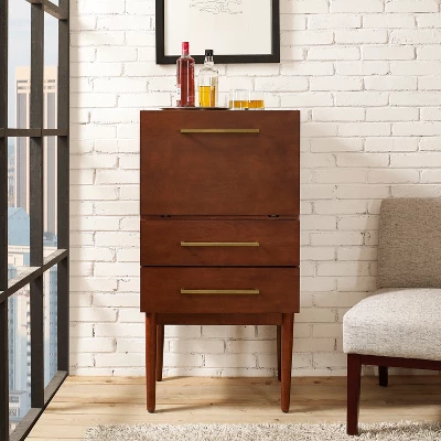 Everett Spirit Cabinet - Mahogany - Crosley 2 Everett Spirit Cabinet - Mahogany - Crosley - Image 2