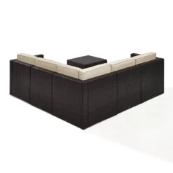 Palm Harbor 6pc All-Weather Wicker Patio Seating Set - Sand - Crosley -Cheap Crosley Store GUEST 0afc4183 5851 4c40 a5cd 6a1e539854c2