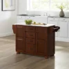 Eleanor Granite Top Kitchen Island Mahogany - Crosley
