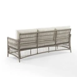 Thatcher Outdoor Steel Sofa Creme/Driftwood - Crosley -Cheap Crosley Store GUEST 0b3f3b16 2879 4df9 a9ec 168f3253b1ef