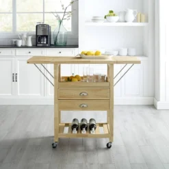 Bristol Double Drop Leaf Kitchen Cart Natural - Crosley 21 Bristol Double Drop Leaf Kitchen Cart Natural - Crosley -Cheap Crosley Store GUEST 0bb462aa 06e9 4cbe b334 ec7b851a15a3