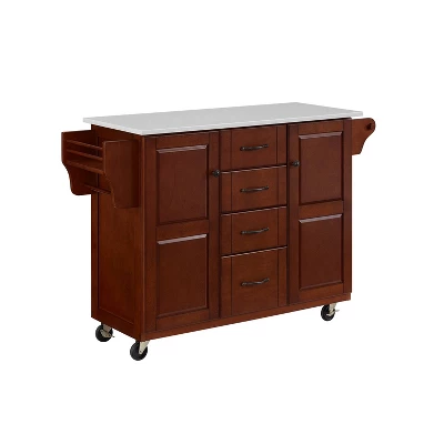 Eleanor Granite Top Kitchen Cart Mahogany - Crosley 5 Eleanor Granite Top Kitchen Cart Mahogany - Crosley - Image 5