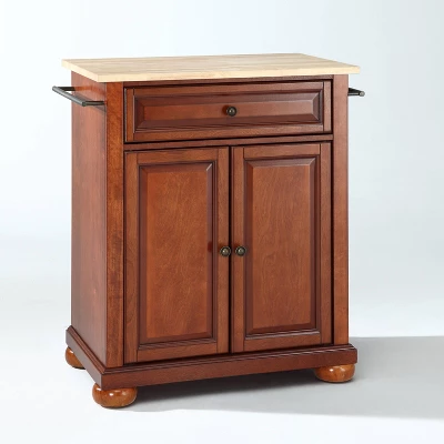 Alexandria Wood Top Portable Kitchen Island/Cart - Crosley 8 Alexandria Wood Top Portable Kitchen Island/Cart - Crosley - Image 8