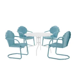 Tulip 5pc Outdoor Dining Set - Blue - Crosley -Cheap Crosley Store GUEST 0f6b2f19 19ae 46e7 ba1f 753192f8c0d6
