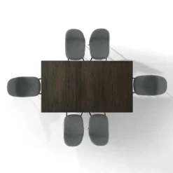 7pc Hayden Extendable Dining Set With Weston Chairs Distressed Gray/Slate - Crosley -Cheap Crosley Store GUEST 12d8d9c1 fbf4 466d ab72 cb4c172da98c