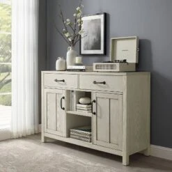 Roots Sideboard Whitewash - Crosley -Cheap Crosley Store GUEST 1335d207 51b8 4999 9e00 65f47a15321c