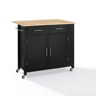 Savannah Wood Top Drop Leaf Kitchen Island/Cart - Crosley 18 Savannah Wood Top Drop Leaf Kitchen Island/Cart - Crosley - Image 18