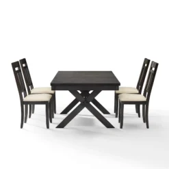 Hayden 5pc Extendable Dining Set With 4 Slat Back Chairs Slate - Crosley -Cheap Crosley Store GUEST 137235de 32cb 4f0d 9f58 c4825f4046e2