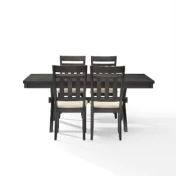 Hayden 5pc Extendable Dining Set With 4 Slat Back Chairs Slate - Crosley -Cheap Crosley Store GUEST 14987e11 97de 47e6 83b1 80cab76657f8