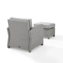 Bradenton 2pc Outdoor Wicker Arm Chair & Ottoman Set - Crosley -Cheap Crosley Store GUEST 185afd7b 45e3 4e02 9fdb 7dd99be44bd0