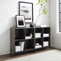 2pc Jacobsen Record Storage Cube Bookshelf Set Brown Ash - Crosley 18 2pc Jacobsen Record Storage Cube Bookshelf Set Brown Ash - Crosley -Cheap Crosley Store GUEST 191091a5 0849 4522 9834 7edbaf45bb06