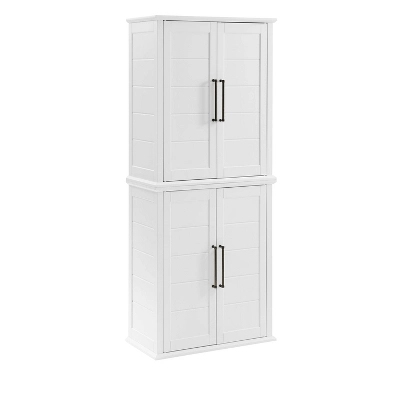 Bartlett Tall Storage Pantry With 2 Stackable Pantries White - Crosley 4 Bartlett Tall Storage Pantry With 2 Stackable Pantries White - Crosley - Image 4