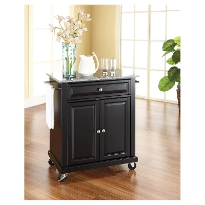 Solid Granite Top Portable Kitchen Cart/Island - Crosley 2 Solid Granite Top Portable Kitchen Cart/Island - Crosley - Image 2