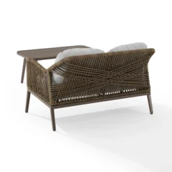 Haven 2pc Outdoor Wicker Conversation Set - Light Gray - Crosley -Cheap Crosley Store GUEST 1a98d142 79c6 49f5 aab0 d29f3ffe1ecd