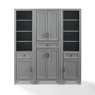 3pc Tara Pantry Set - Pantry And 2 Linen Cabinets - Crosley 2 3pc Tara Pantry Set - Pantry And 2 Linen Cabinets - Crosley - Image 2