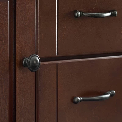 Eleanor Granite Top Kitchen Cart Mahogany/Black - Crosley 12 Eleanor Granite Top Kitchen Cart Mahogany/Black - Crosley - Image 12