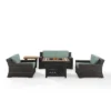 Beaufort 5 Pc Outdoor Wicker Conversation Set - Crosley