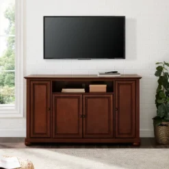 Alexandria TV Stand For TVs Up To 60" Dark Red - Crosley -Cheap Crosley Store GUEST 1c6fb364 daf8 43e8 9830 0309e70e10e1