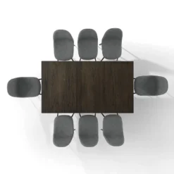 9pc Hayden Extendable Dining Set With Weston Chairs Distressed Gray/Slate - Crosley -Cheap Crosley Store GUEST 1cfc5c47 5aaa 46e8 a3b8 037daffa940d