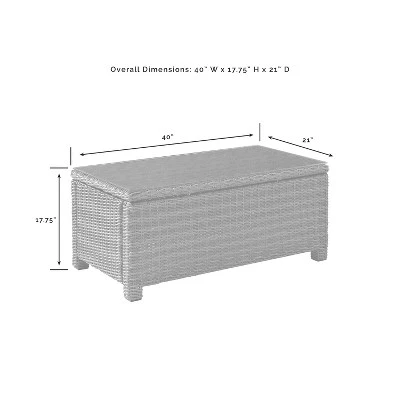 Bradenton 4pc Outdoor Wicker Conversation Set - Crosley 15 Bradenton 4pc Outdoor Wicker Conversation Set - Crosley - Image 15