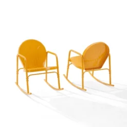 Griffith 2pc Outdoor Metal Rocking Chair Set - Crosley -Cheap Crosley Store GUEST 1db820c1 8192 408b b973 120d5afe3548