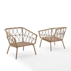Juniper 2pk Outdoor Wicker Arm Chairs - Cream/Natural - Crosley 14 Juniper 2pk Outdoor Wicker Arm Chairs - Cream/Natural - Crosley -Cheap Crosley Store GUEST 1e02efae 4c6d 4402 83d6 b641072e102f