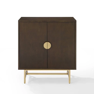 Blair Bar Cabinet Dark Brown/Gold - Crosley 6 Blair Bar Cabinet Dark Brown/Gold - Crosley - Image 6