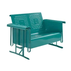 Bates Outdoor Loveseat Glider - Turquoise Gloss - Crosley -Cheap Crosley Store GUEST 1f41ff41 7fce 464b b35a 225ad258f08d