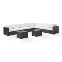 Biscayne 7pc Outdoor Wicker Sectional Set With 2 Coffee Tables & 3 Corner Seats White - Crosley 10 Biscayne 7pc Outdoor Wicker Sectional Set With 2 Coffee Tables & 3 Corner Seats White - Crosley -Cheap Crosley Store GUEST 20f4d615 3889 4137 8a69 5c40202b87fa