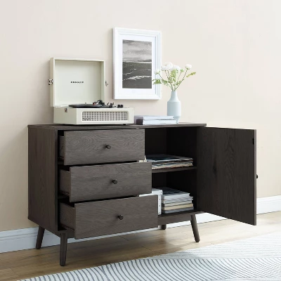 Lucas Media Console Gray - Crosley 5 Lucas Media Console Gray - Crosley - Image 5