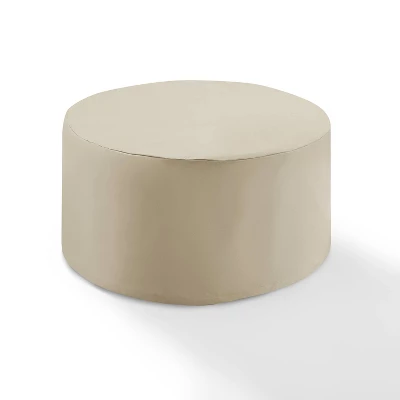 Outdoor Catalina Round Table Furniture Cover - Tan - Crosley 1 Outdoor Catalina Round Table Furniture Cover - Tan - Crosley