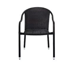 Palm Harbor 4pk Outdoor Wicker Stackable Chairs - Brown - Crosley -Cheap Crosley Store GUEST 22443453 3642 4f7d 8748 47eaacf2a74e