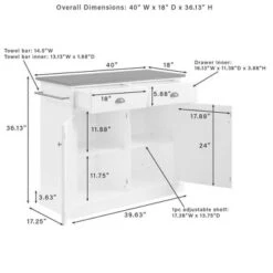 Shoreline Kitchen Island White/Dark Brown - Crosley -Cheap Crosley Store GUEST 225c0ac2 5b66 4f1c 85f8 21c06e42ae81