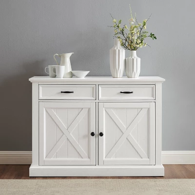 Clifton Sideboard Distressed White - Crosley 2 Clifton Sideboard Distressed White - Crosley - Image 2