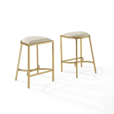 Set Of 2 Ellery Counter Height Barstools - Crosley 12 Set Of 2 Ellery Counter Height Barstools - Crosley - Image 12