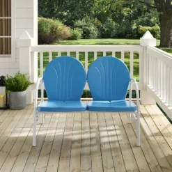 Griffith Outdoor Loveseat - Sky Blue - Crosley -Cheap Crosley Store GUEST 22e63726 5880 4854 950a d88304d082fc