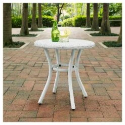 Crosley Palm Harbor Outdoor Wicker Round Side Table In White 7 Crosley Palm Harbor Outdoor Wicker Round Side Table In White -Cheap Crosley Store GUEST 23bd73a2 4171 4127 aee7 20d6d90ef54a