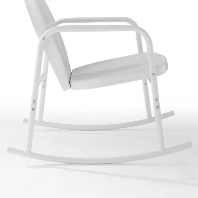 Griffith 3pc Outdoor Rocking Chair Set - White - Crosley 8 Griffith 3pc Outdoor Rocking Chair Set - White - Crosley - Image 8