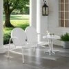 Griffith 2pc Outdoor Conversation Set - White - Crosley