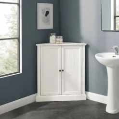 Shoreline Stackable Corner Pantry White - Crosley -Cheap Crosley Store GUEST 284819a9 4f49 4b7f 9ef8 65793d2b8d12